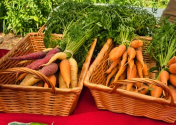 carrots in brown woven basket