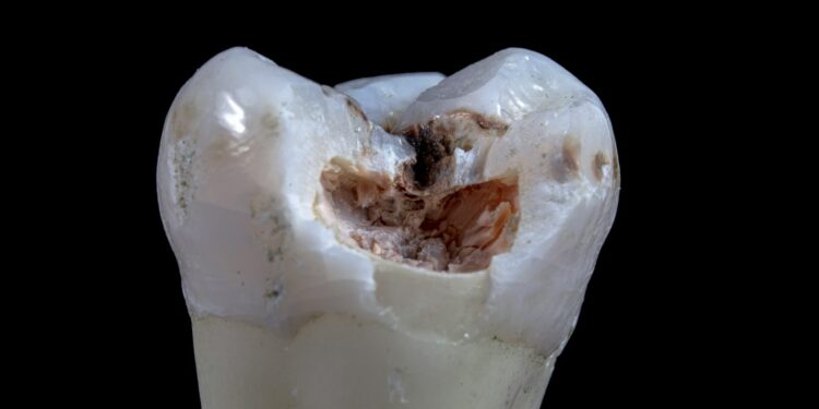 a white substance in a glass