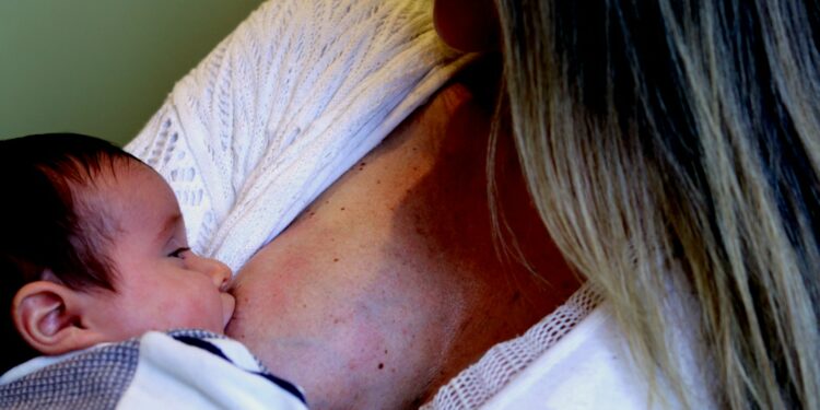 woman breastfeeding