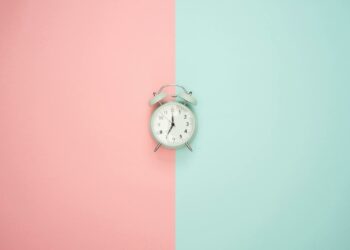 Gray Double-bell Clock