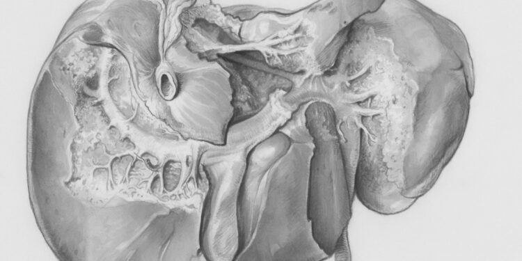 a drawing of a human head and neck
