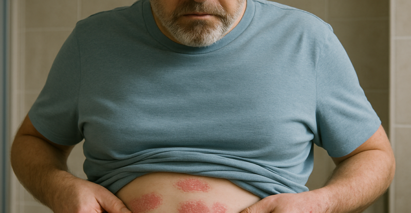 Graisse abdominale et psoriasis : ce que votre ventre peut révéler sur votre peau