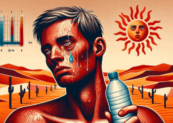 thirst, sun, dehydration, fatigue, tired, nature, pallor, ai created, heat, heatstroke