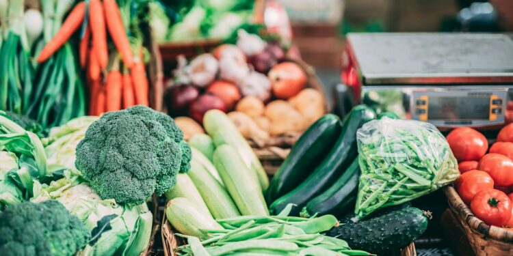 vegetables and fruits