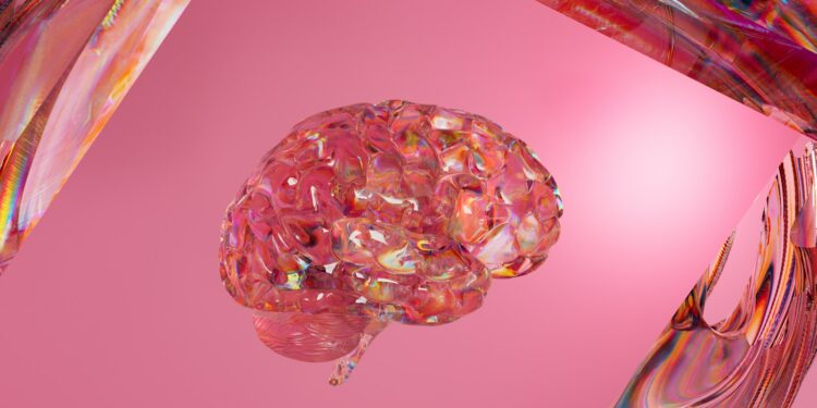 A close up of a pink object on a pink background