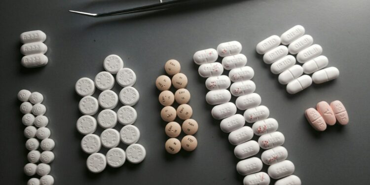 assorted-shape medication pill lot