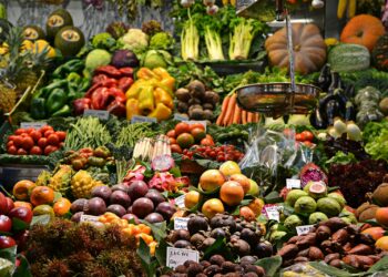 assorted fruits at the market