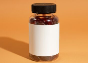 a small glass jar