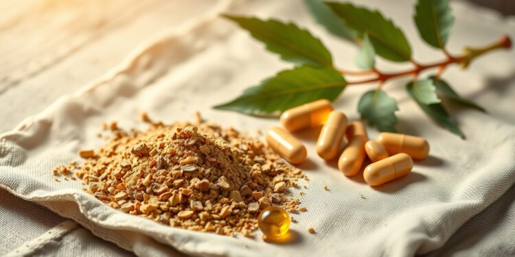 Ashwagandha racine et poudre adaptogène