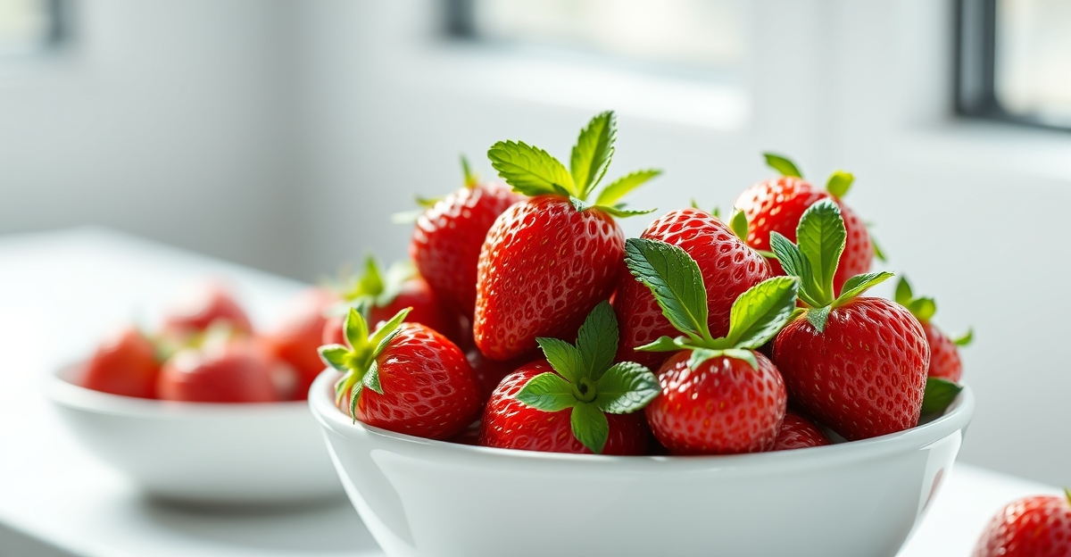 Fraises au dessert : portions, fibres et le piège du jus