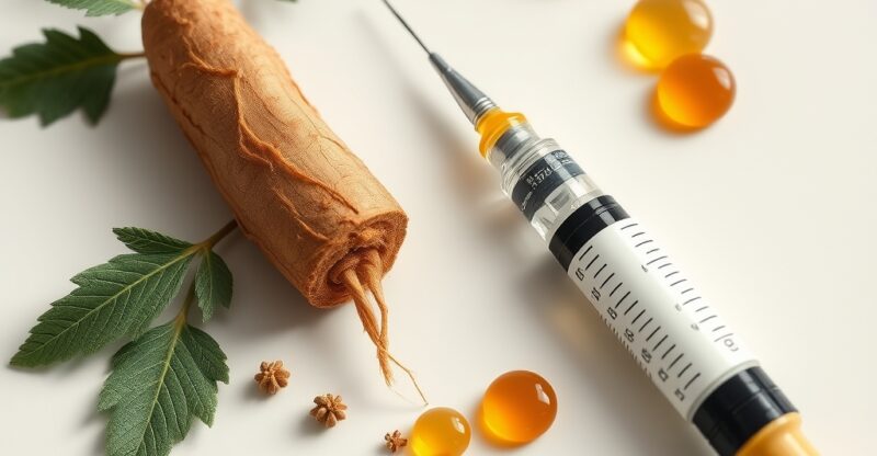 Berberine supplement capsules beside fresh barberry branch, editorial medical nutrition hero
