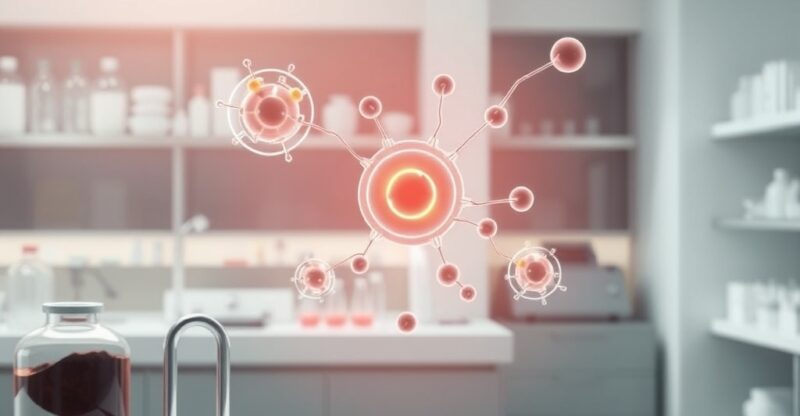 Recherche cellulaire en métabolomique sur les voies de la glutamine