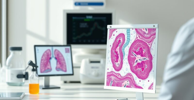 Analyse microscopique de l'immunité mucosale et de l'axe intestin-poumon
