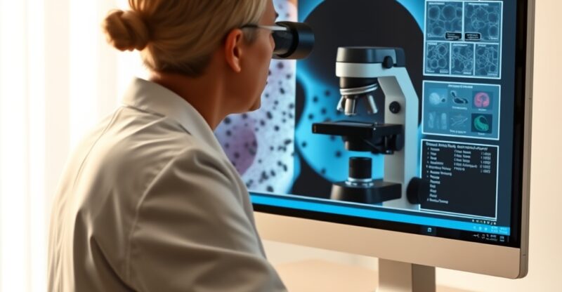 Consultation en dermatologie analysant la barrière épidermique et la filaggrine