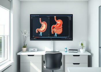 Modèle anatomique de l'estomac et analyse de la motricité gastrique en consultation